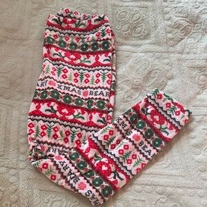 Holiday Patterned Women’s Fleece Leggings - Red & Green